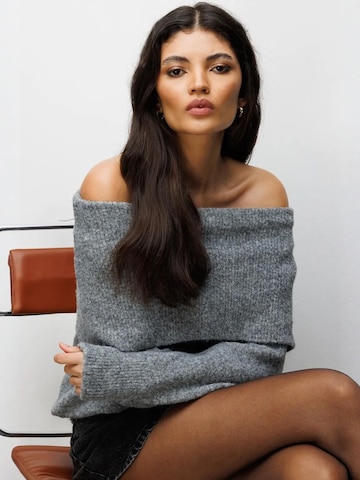 MixRay - Blusa 'Blusen' em cinzento
