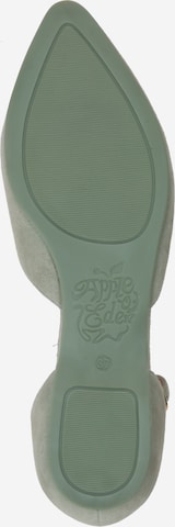 Apple of Eden Ballet Flats with Strap 'BRUNA' in Green