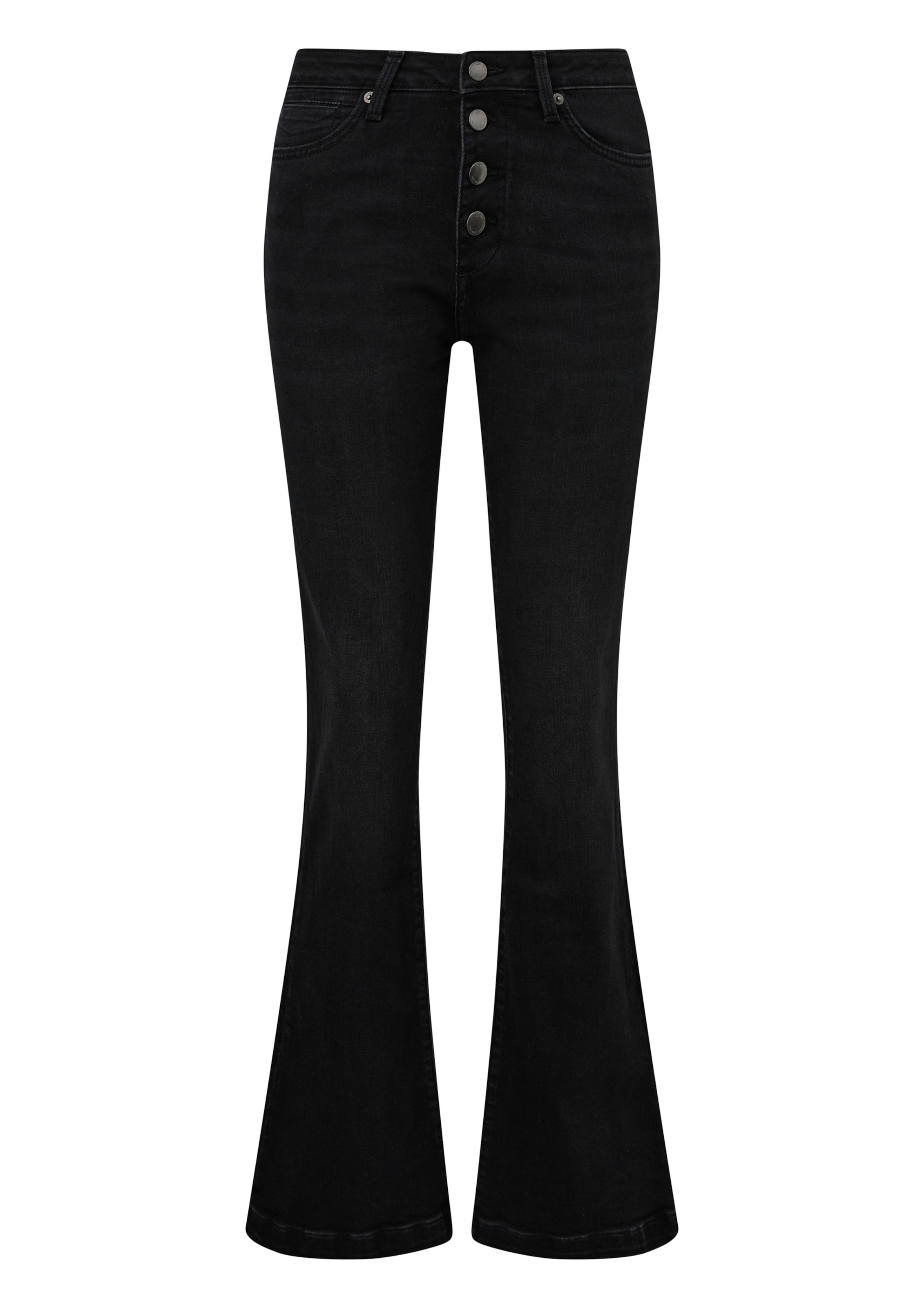 QS Flared Jeans ' REENA ' in Grey: front