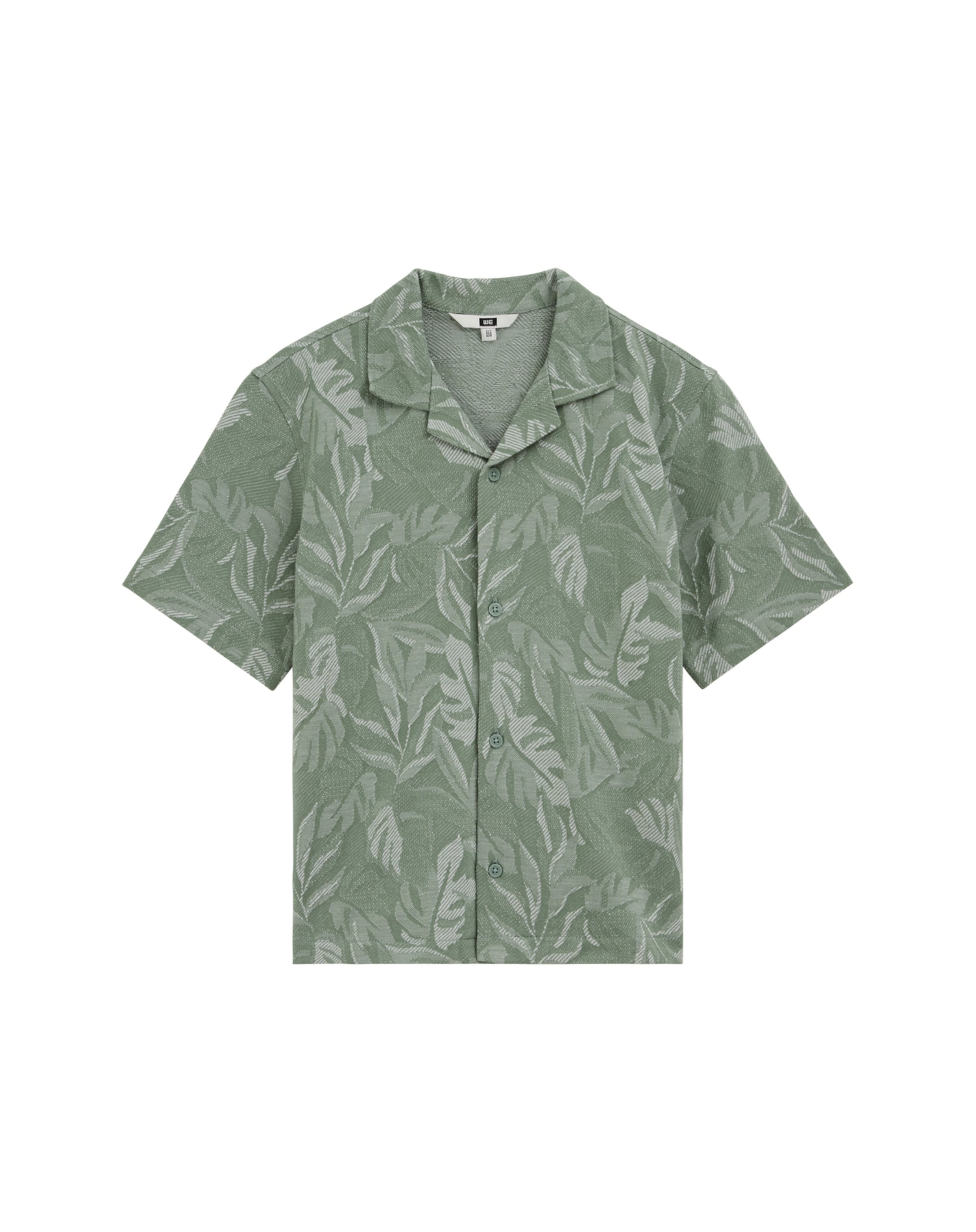 WE Fashion - Regular Fit Camisa em verde: frente