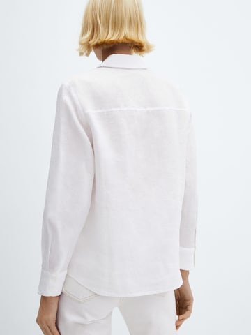 MANGO Bluzka 'LINO' w kolorze biały