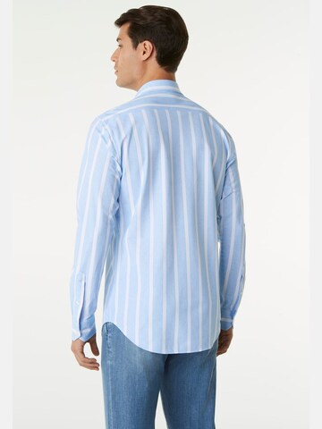 mėlyna Boggi Milano Priglundantis modelis Marškiniai