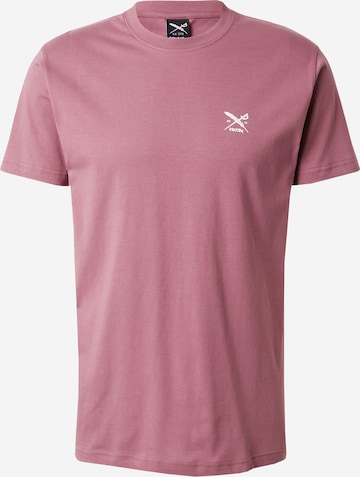 T-Shirt Iriedaily en violet : devant