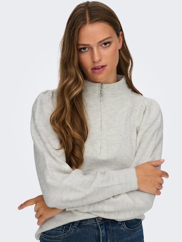 JDY Sweater 'Elanor Lia' in Grey: front