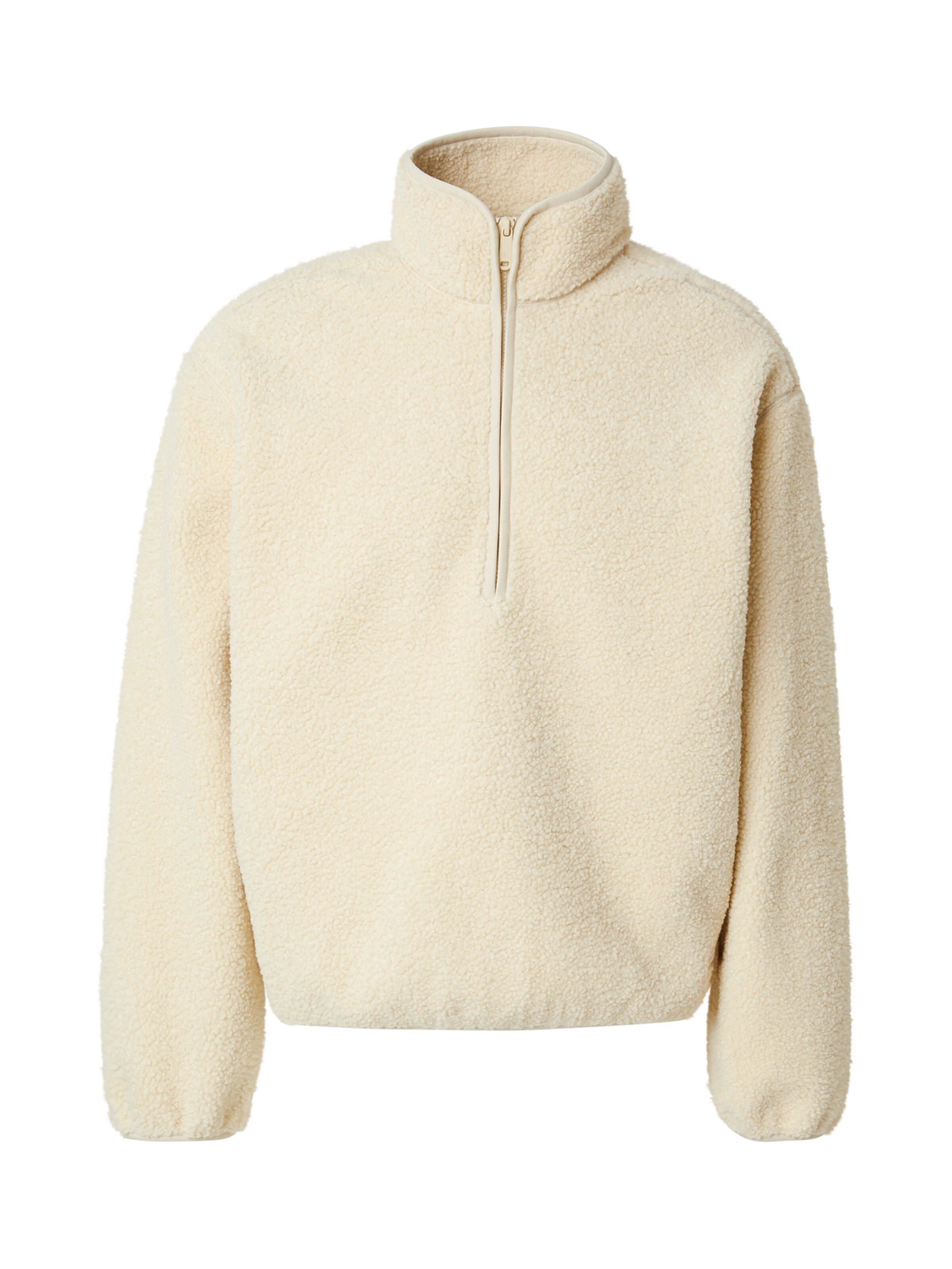 Jachetă  fleece de la Calvin Klein Jeans pe bej: față