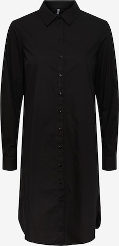 Robe-chemise PIECES en noir : devant