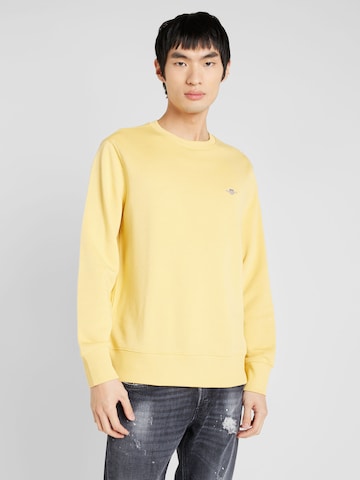 Sweat-shirt GANT en jaune : devant