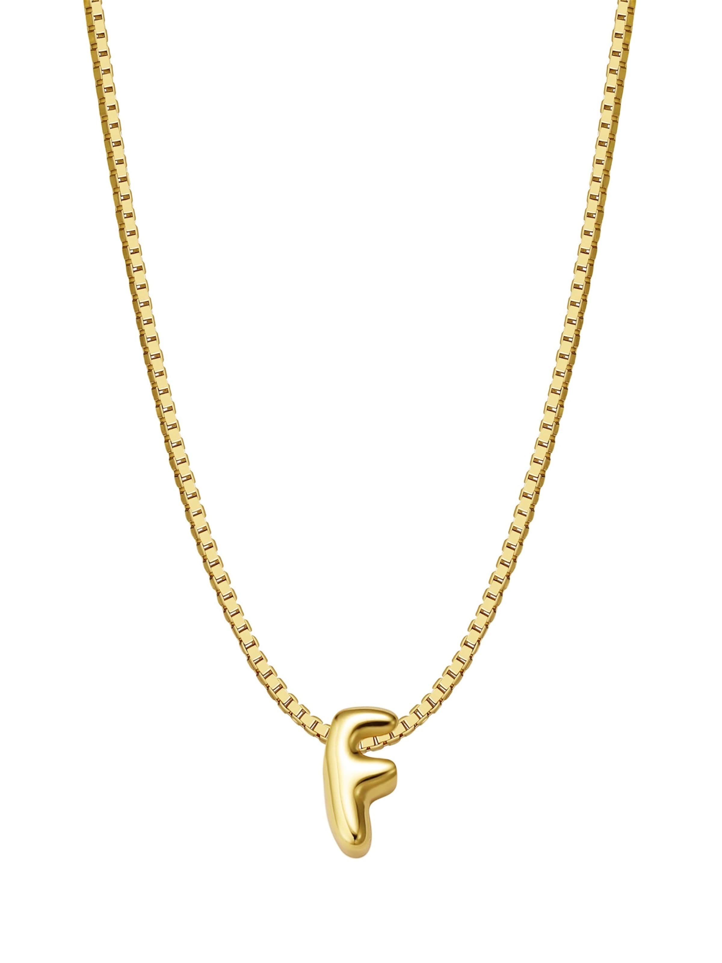 Glanzstücke München - Cadena 'Bubble Letters' en oro