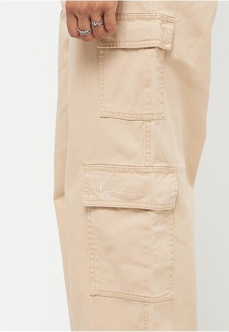 Karl Kani Wide Leg Cargohose in Beige