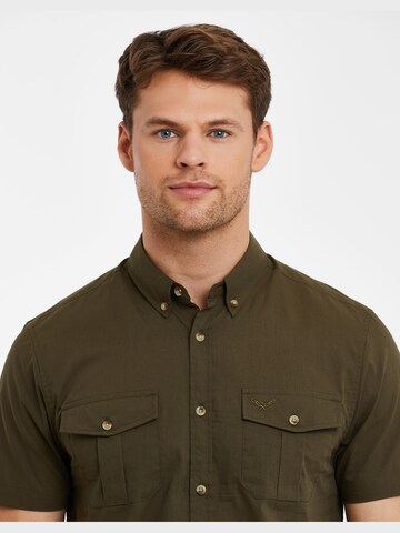 Regular fit Camicia 'Furore' di Threadbare in verde