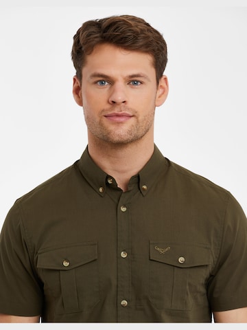 Coupe regular Chemise 'Furore' Threadbare en vert