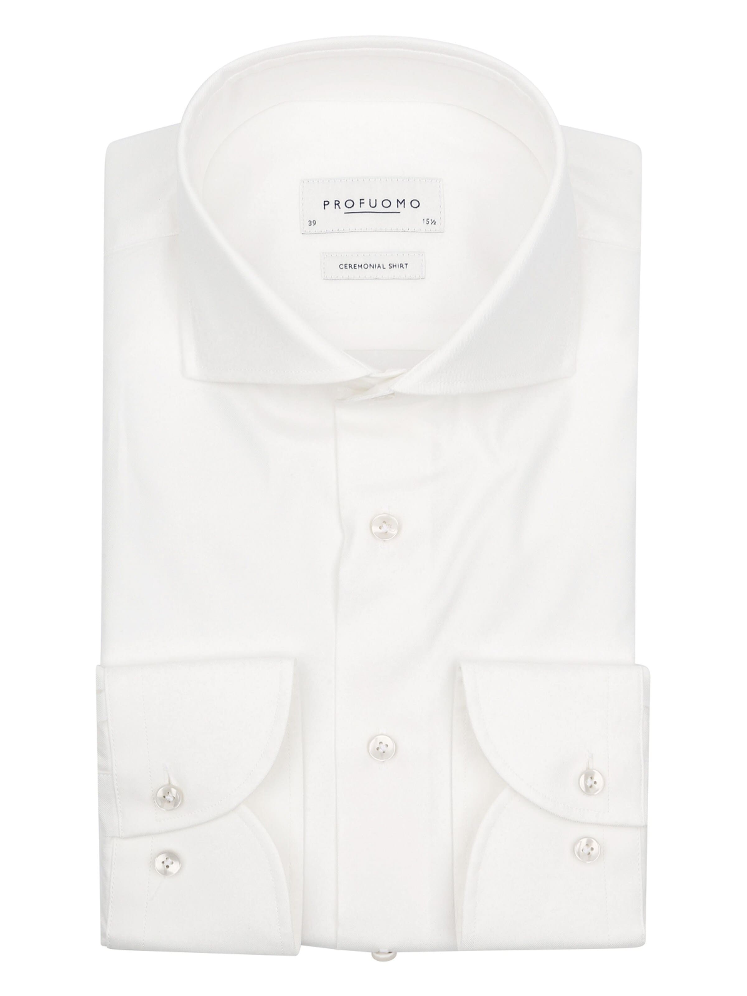 Profuomo Slim fit Button Up Shirt in White