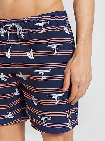 Shiwi Badshorts 'Surfer Dude' i blå