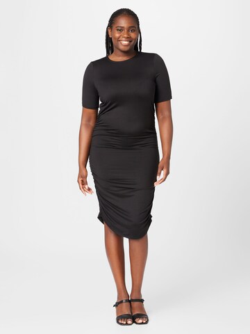 PIECES Curve Dress 'NALA' in Black: front