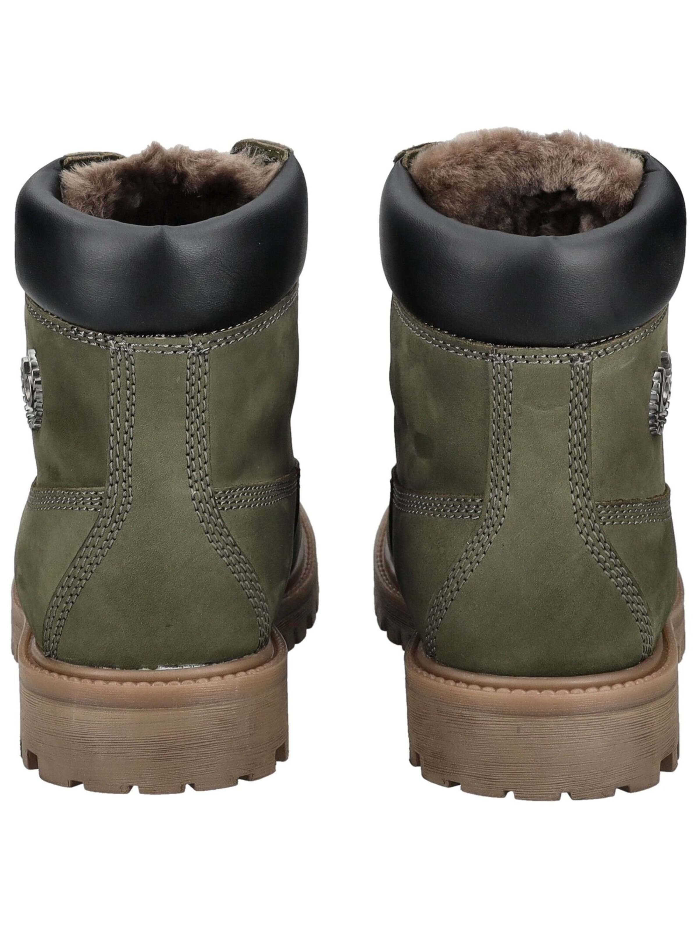 Boots stringati di bugatti in verde