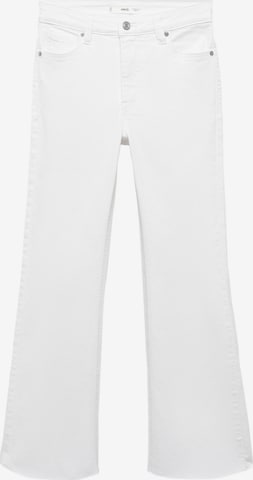 MANGO Regular Jeans 'SIENNA' in Wit: voorkant