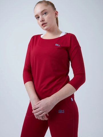 SPORTKIND Shirt '3/4 Loose Fit' in Rood