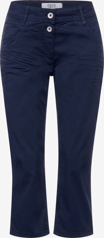 CECIL Normální Kalhoty – modrá: přední strana