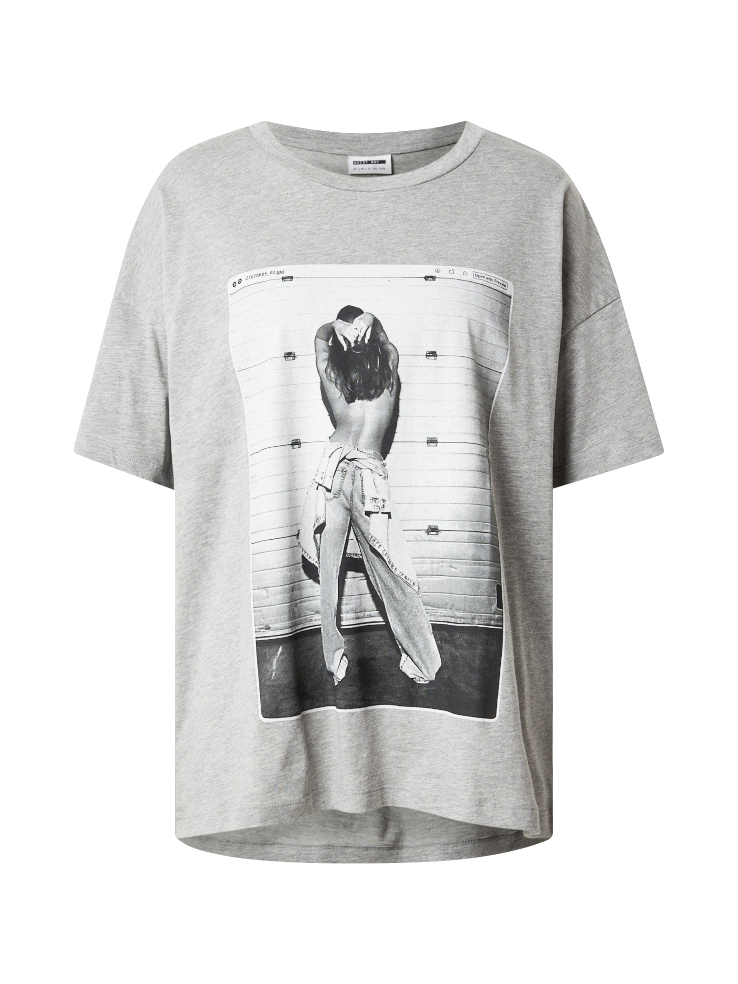 Maglietta 'NMIDA ROBIN' di Noisy may in grigio: frontale