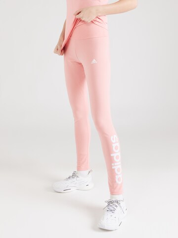 ADIDAS SPORTSWEAR Skinny Sportovní kalhoty 'Essentials' – pink: přední strana