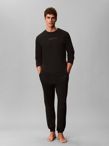 Calvin Klein Pyjama in Schwarz: Vorderseite
