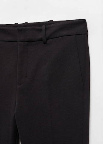 Regular Pantaloni cu dungă 'Paloma' de la MANGO pe negru