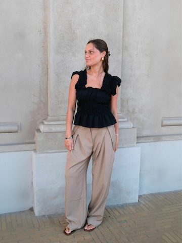 ITS MAY Normální Kalhoty ' Bianca ' – béžová