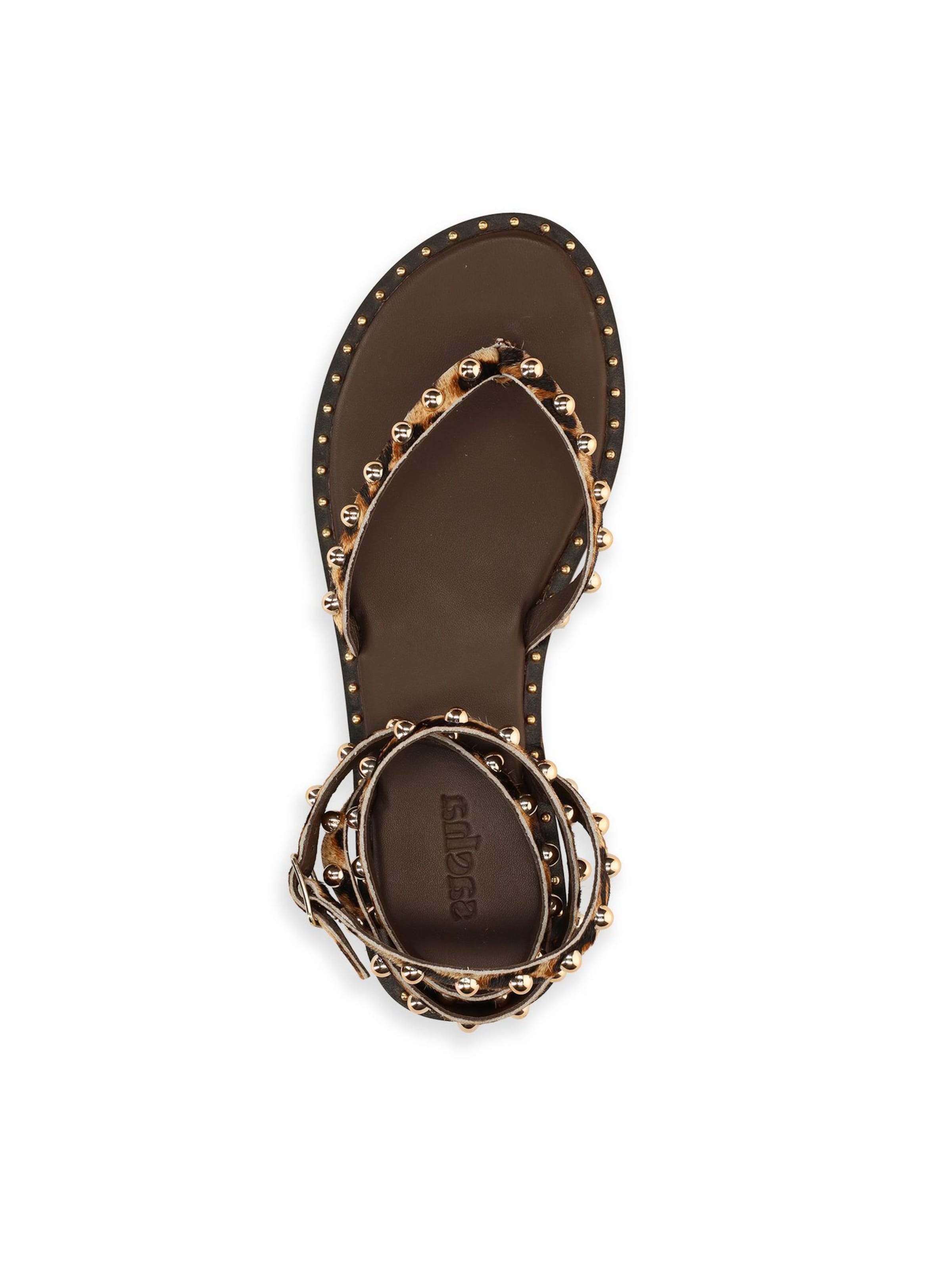 Tongs SACHA en marron