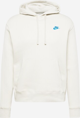 Nike Sportswear Bluzka sportowa 'Club Fleece' w kolorze beżowy: przód