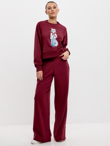 Cat e Lolette - regular Pantalón 'Palazzo Trousers' en rojo