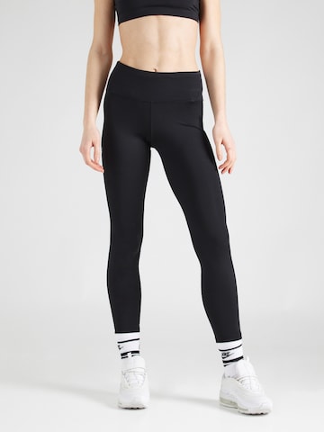 NIKESkinny Sportske hlače - crna boja: prednji dio