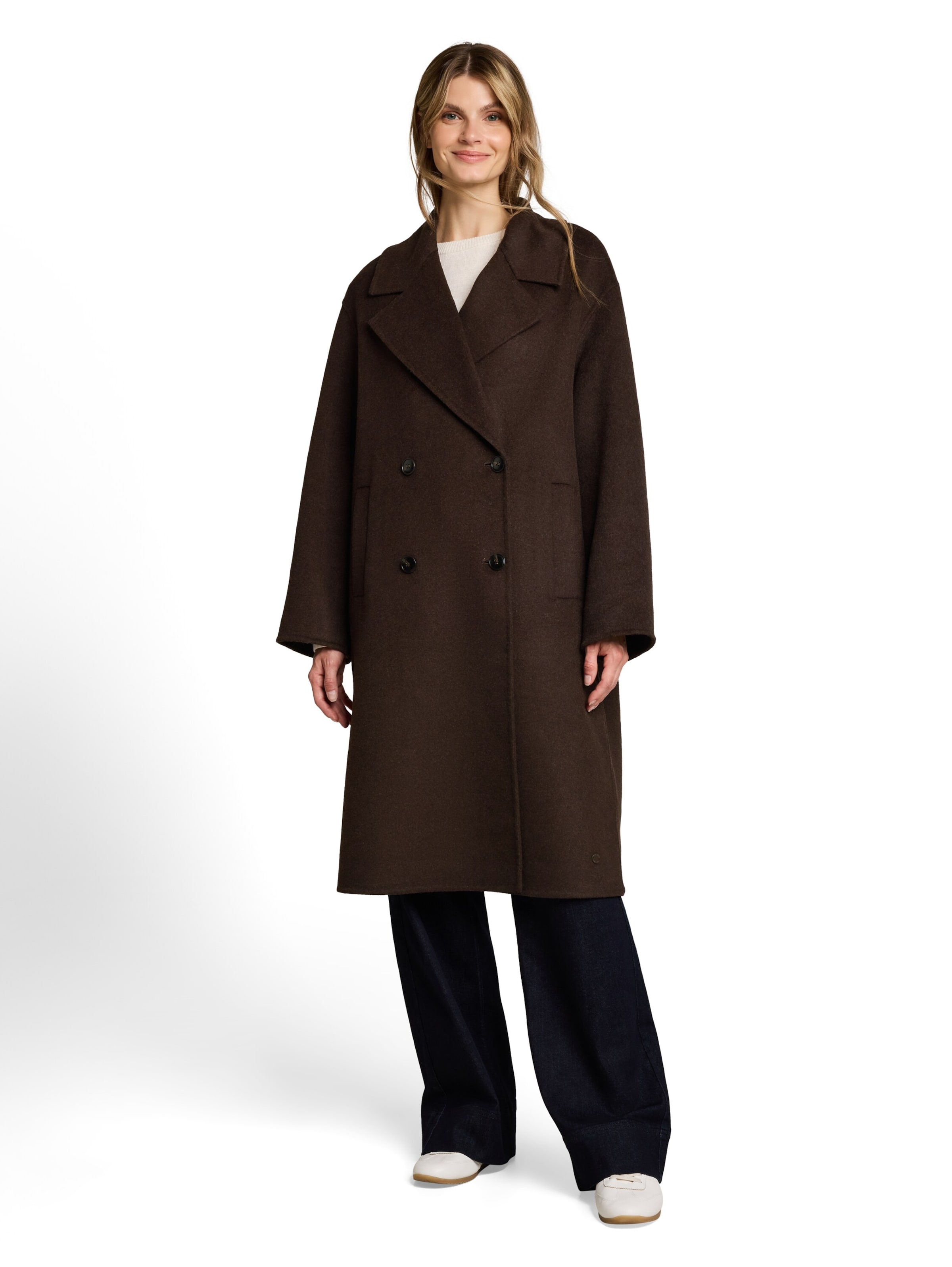 TOM TAILOR Mantel in Braun: Vorderseite