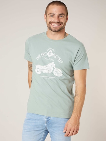 T-Shirt 'Park' Deeluxe en vert : devant