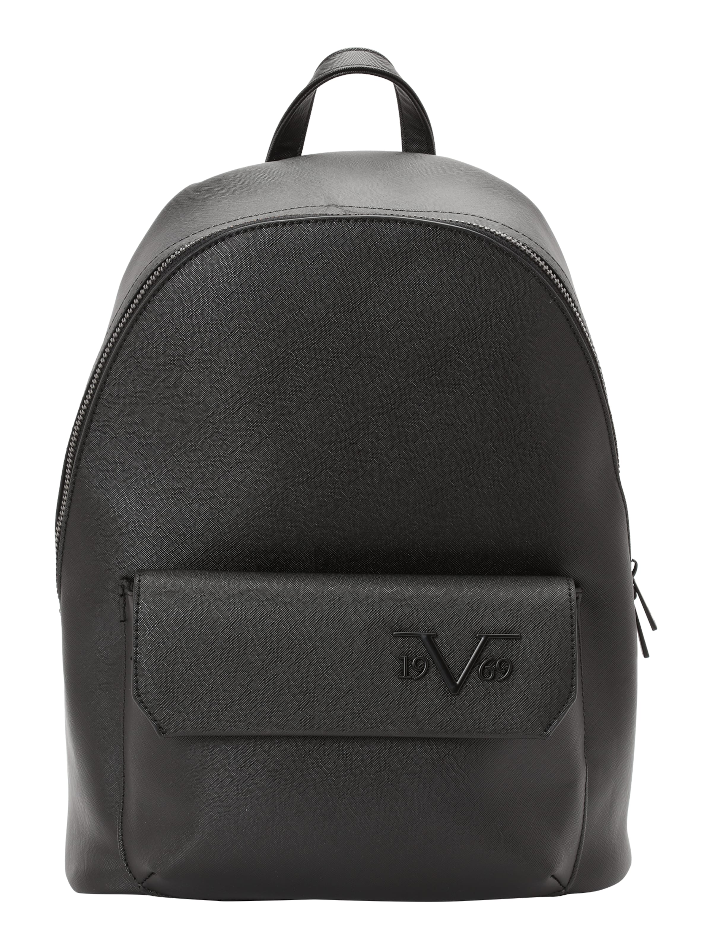 19V69 ITALIA Rugzak 'Babilo' in Zwart: voorkant