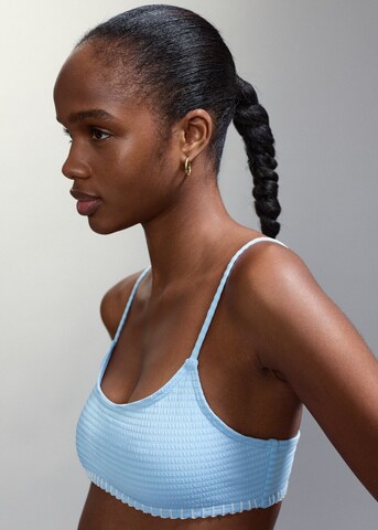 MANGO TEEN Balconette Bikini 'Noah' in Blue