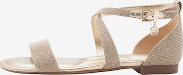 MICHAEL Michael Kors Remmisandaalit 'ALEXA' värissä kulta: etupuoli