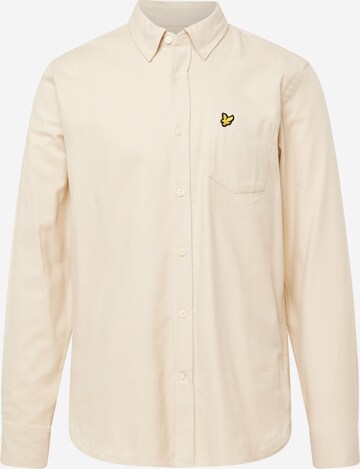 Lyle & Scott - Camisa de negocios en beige: frente