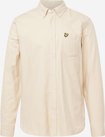 Lyle & Scott - Ajuste regular Camisa de negocios en beige: frente