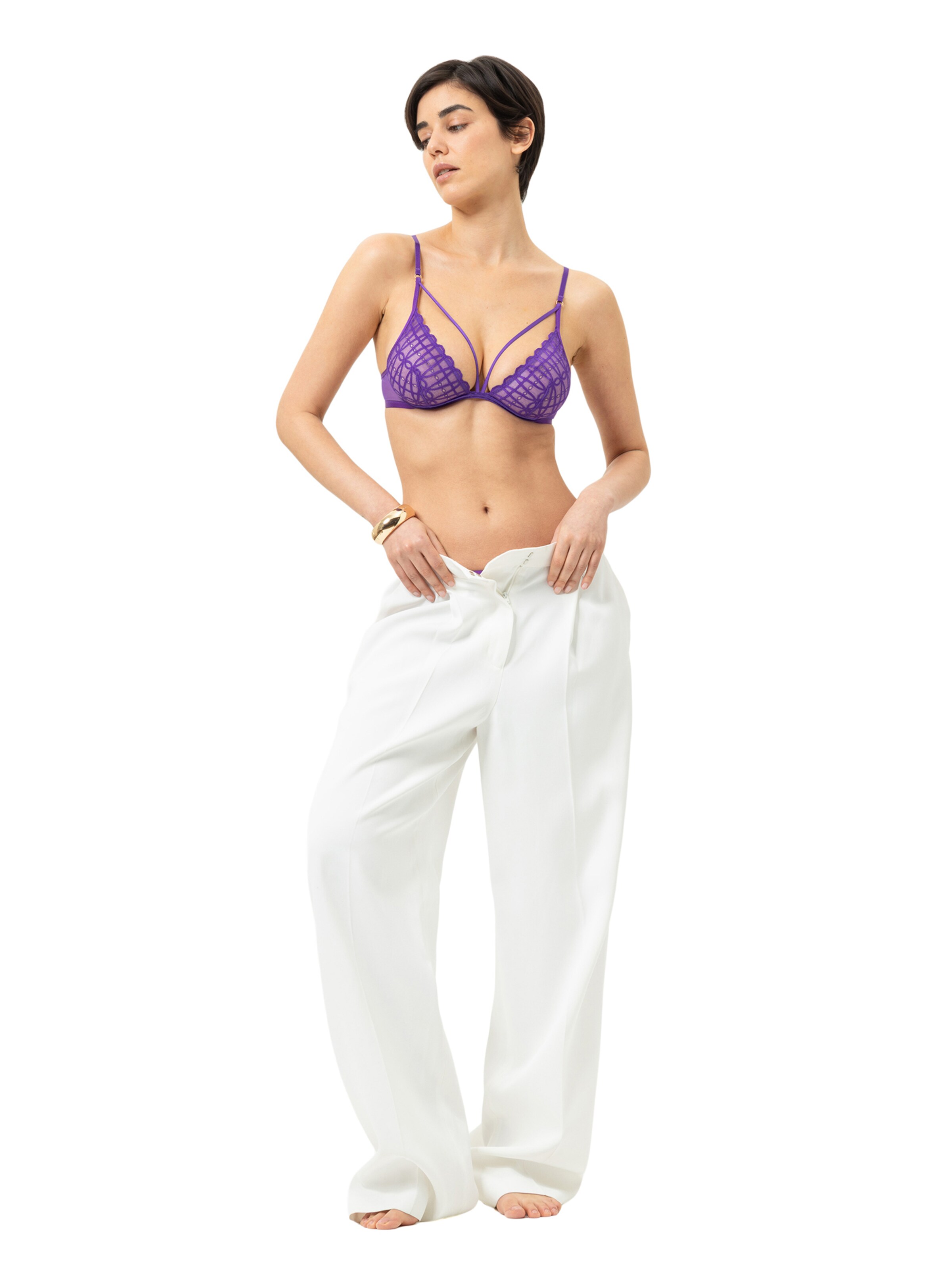 Mey Triangle Bra 'Captivating' in Purple