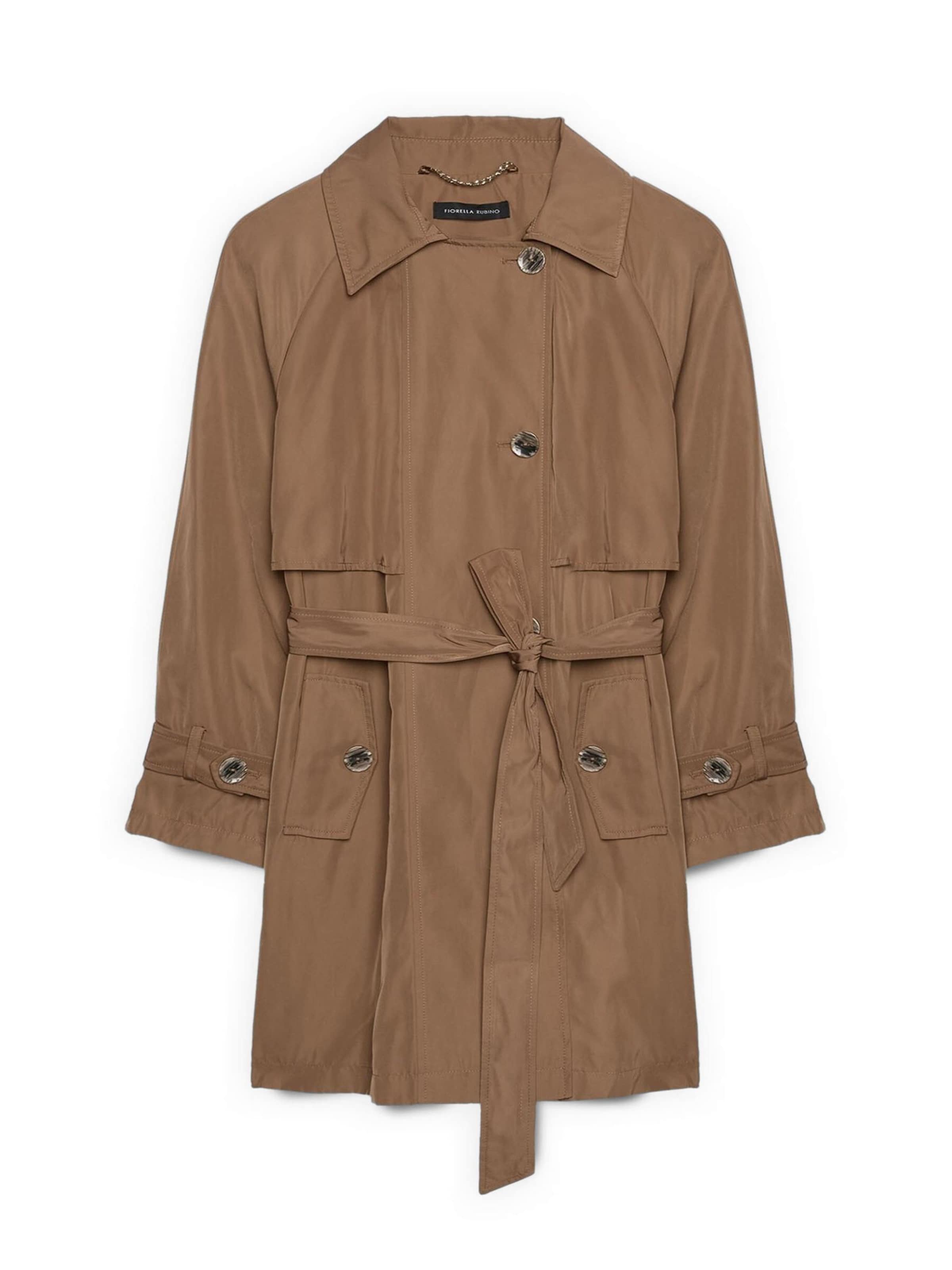 Fiorella Rubino Wintermantel in Bruin: voorkant