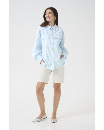 Cream Blouse 'Nadela' in Blue