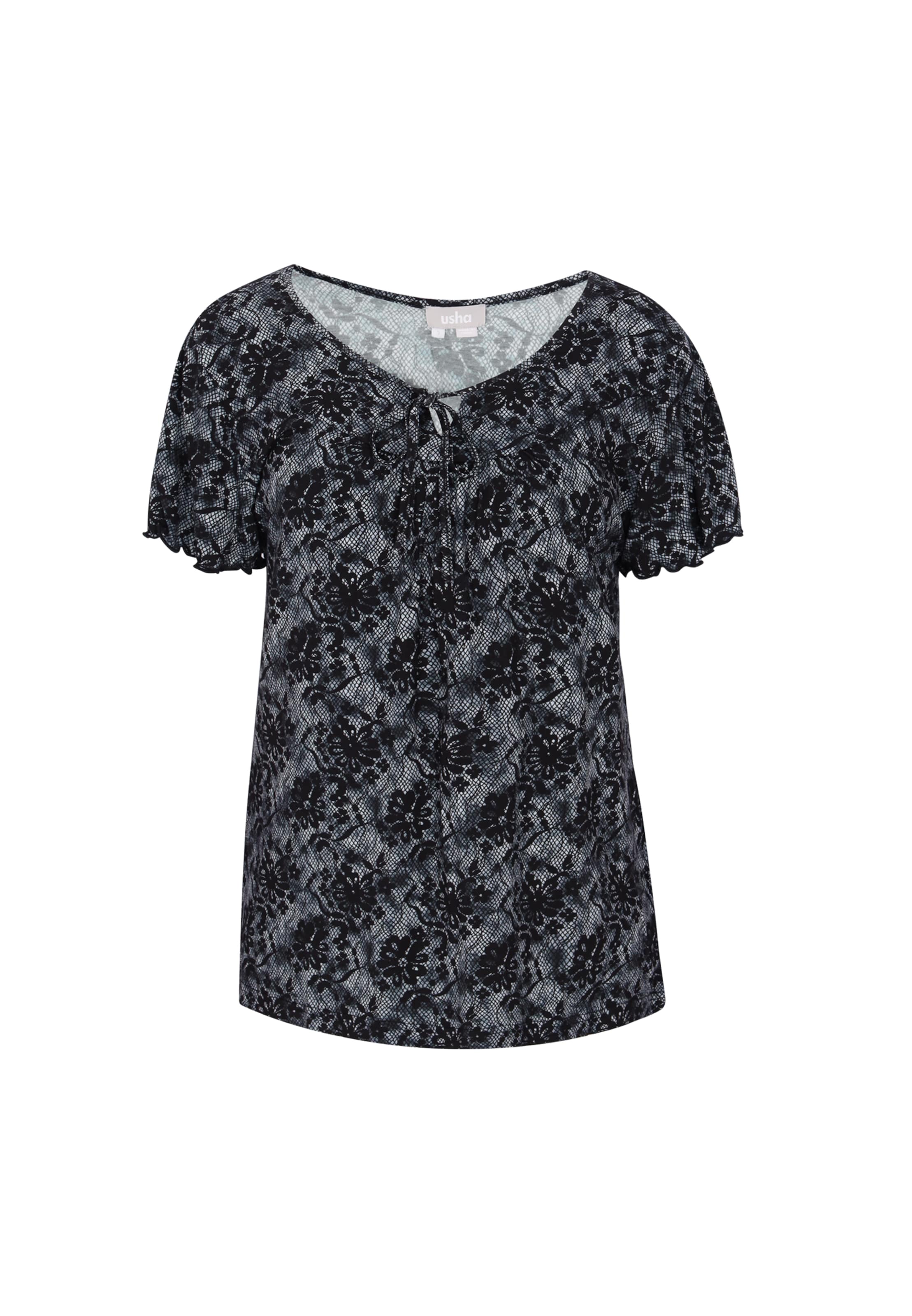 Usha - Blusa en negro: frente