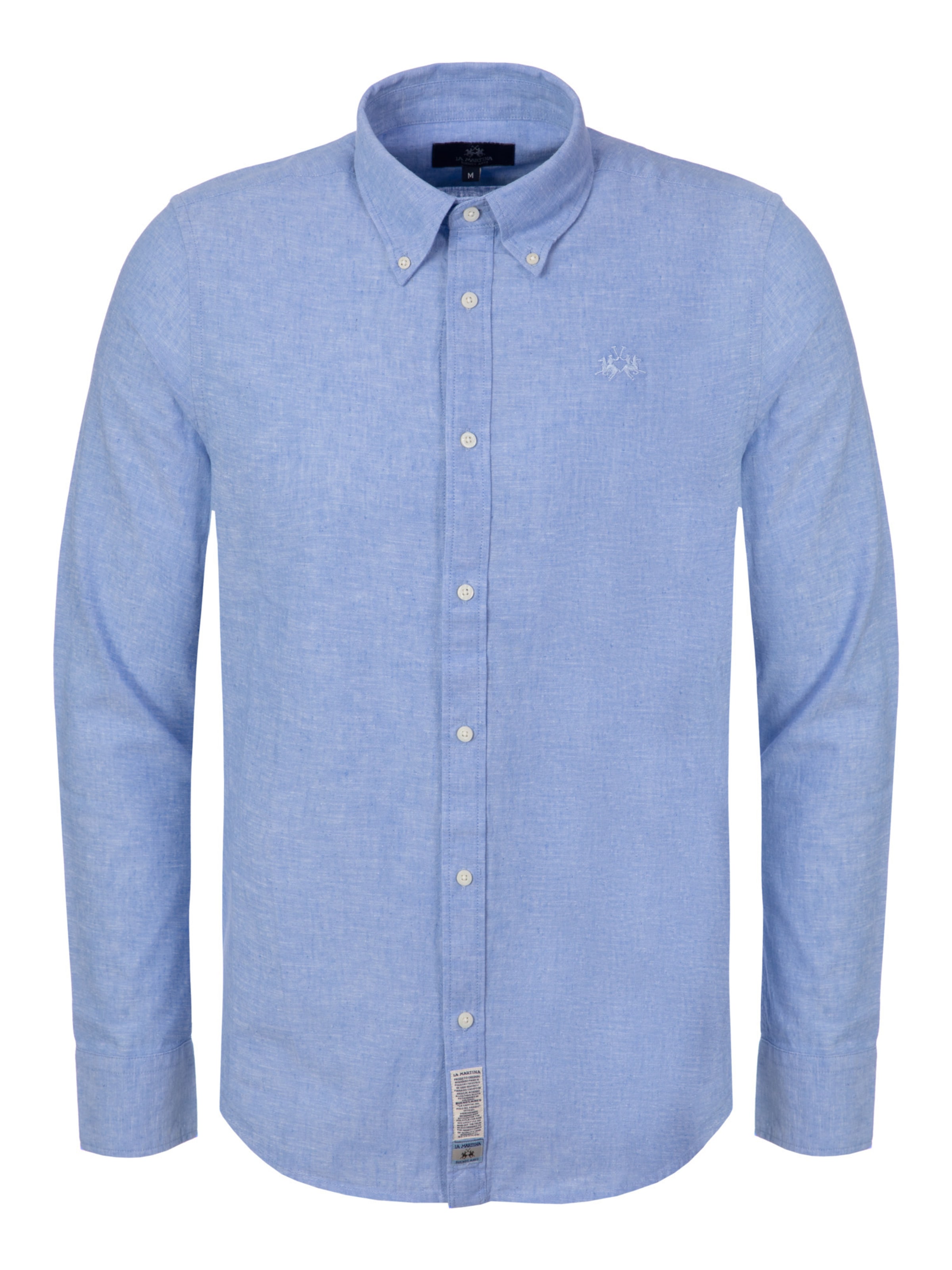 La Martina - Ajuste estrecho Camisa en azul: frente