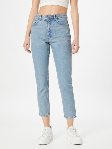 Monki Slimfit Jeans in Blauw: voorkant