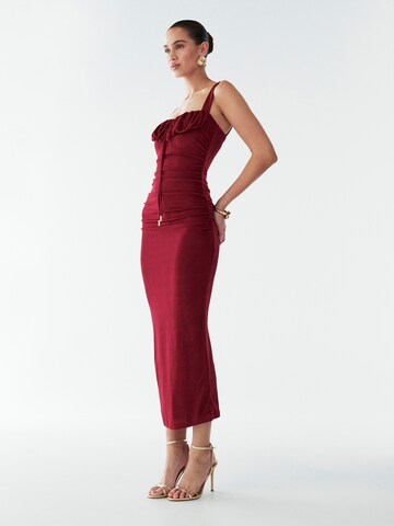 BWLDR - Vestido 'Woods' em vermelho