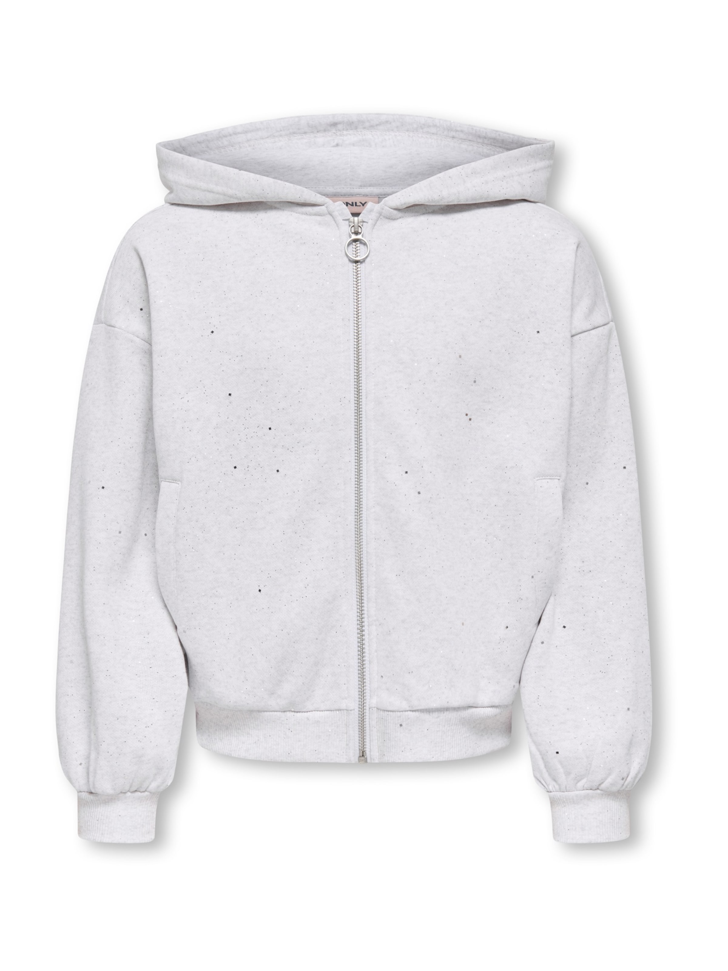 ONLY GIRLS - Sudadera con cremallera 'KOGOLIVIA' en gris: frente