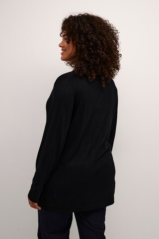 KAFFE CURVE Knit Cardigan 'Farsia' in Black