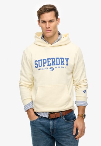 Sweat-shirt 'Core' Superdry en beige : devant
