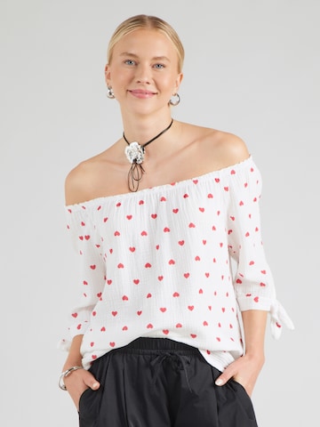Hailys Bluse 'Lo44tta' in Weiß: Vorderseite