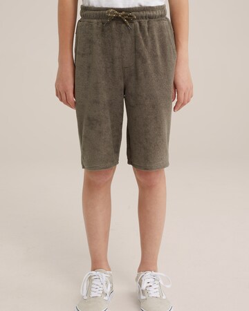 WE Fashion Regular Hose in Grün: Vorderseite